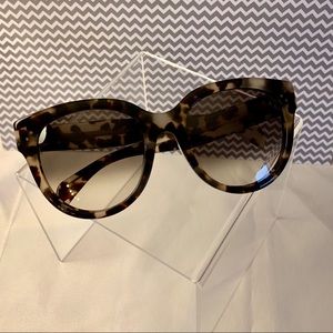 Celine Spotted Havana Audrey Wayfarer Sunglasses